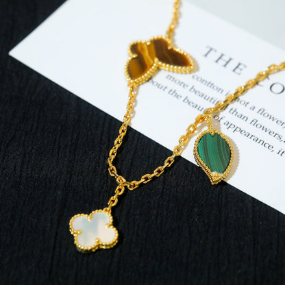 [Leaves]LUCKY SPRING 5 MOTIF GOLD BRACELET