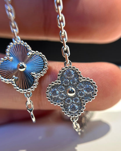 [Leaves]LUCKY CLOVER 5-MOTIF BRACELET - LASER COLLECTION
