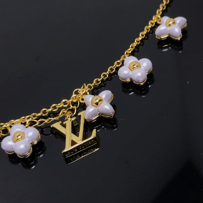 [Leaves]LOGO 6 MOTIF STAR AND SUN GOLD BRACELET