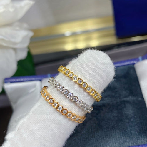 [Leaves]BEE LOVE DIAMOND PAVED SMALL RING