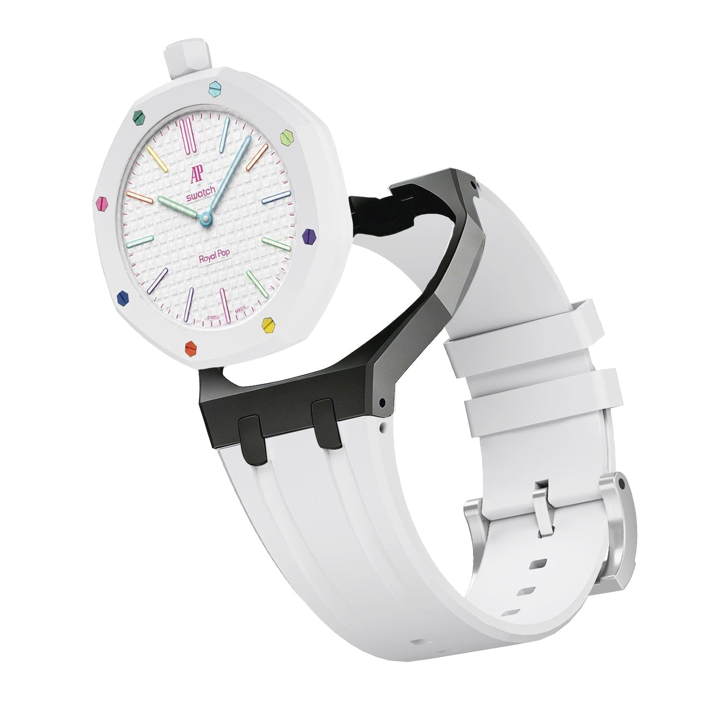[Leaves]Royal Oak Pop Exclusive Bioceramic Case & Silicone Strap Mix Color