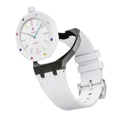 [Leaves]Royal Oak Pop Exclusive Bioceramic Case & Silicone Strap Mix Color