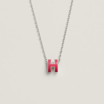[Leaves]H NECKLACE PINK