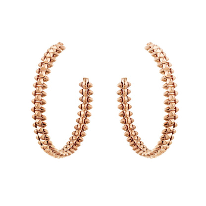 [Leaves]CLASH LARGE HOOP EARRINGS