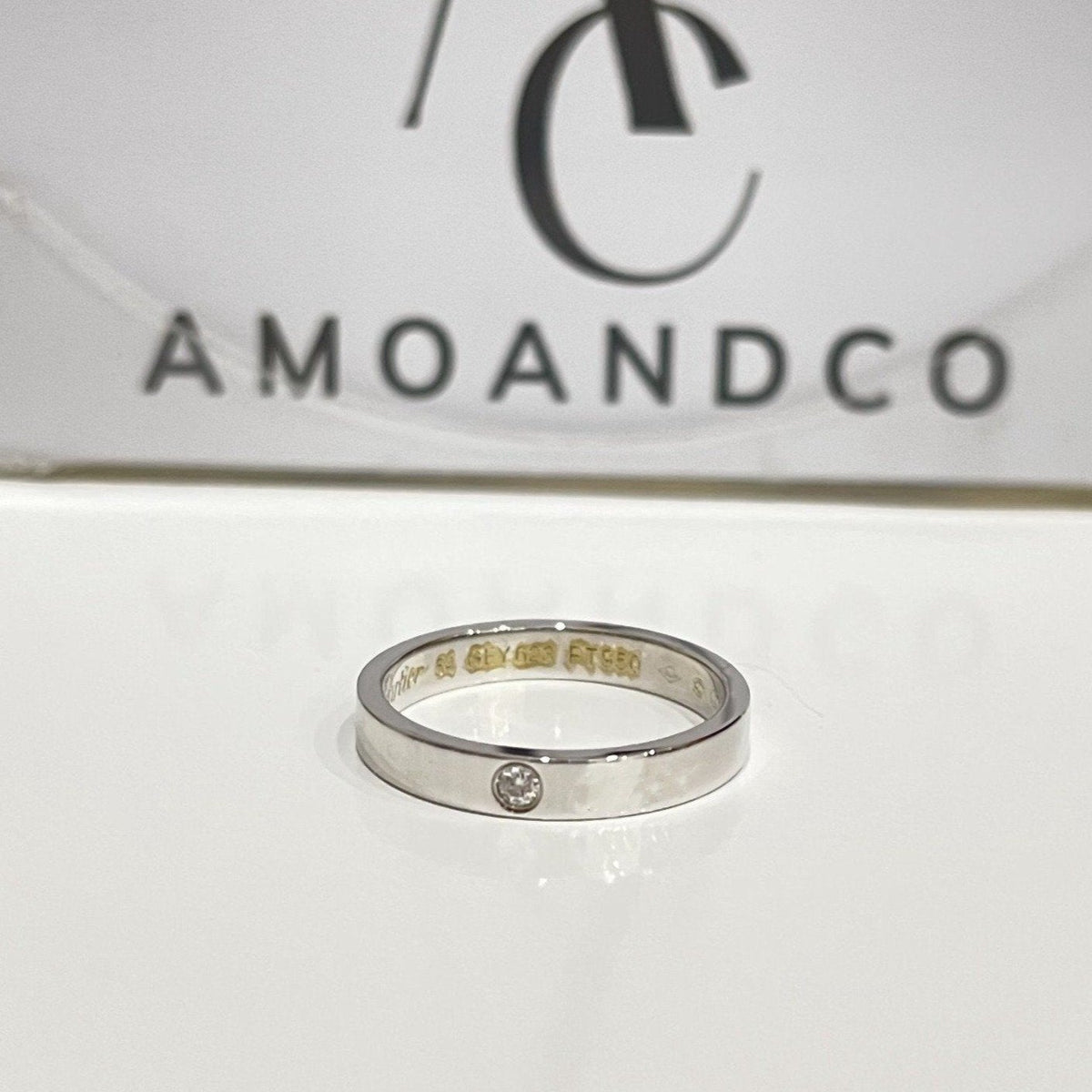 [Leaves]LOVE RING 4MM 1 DIAMOND