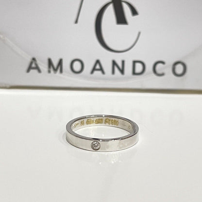 [Leaves]LOVE RING 4MM 1 DIAMOND