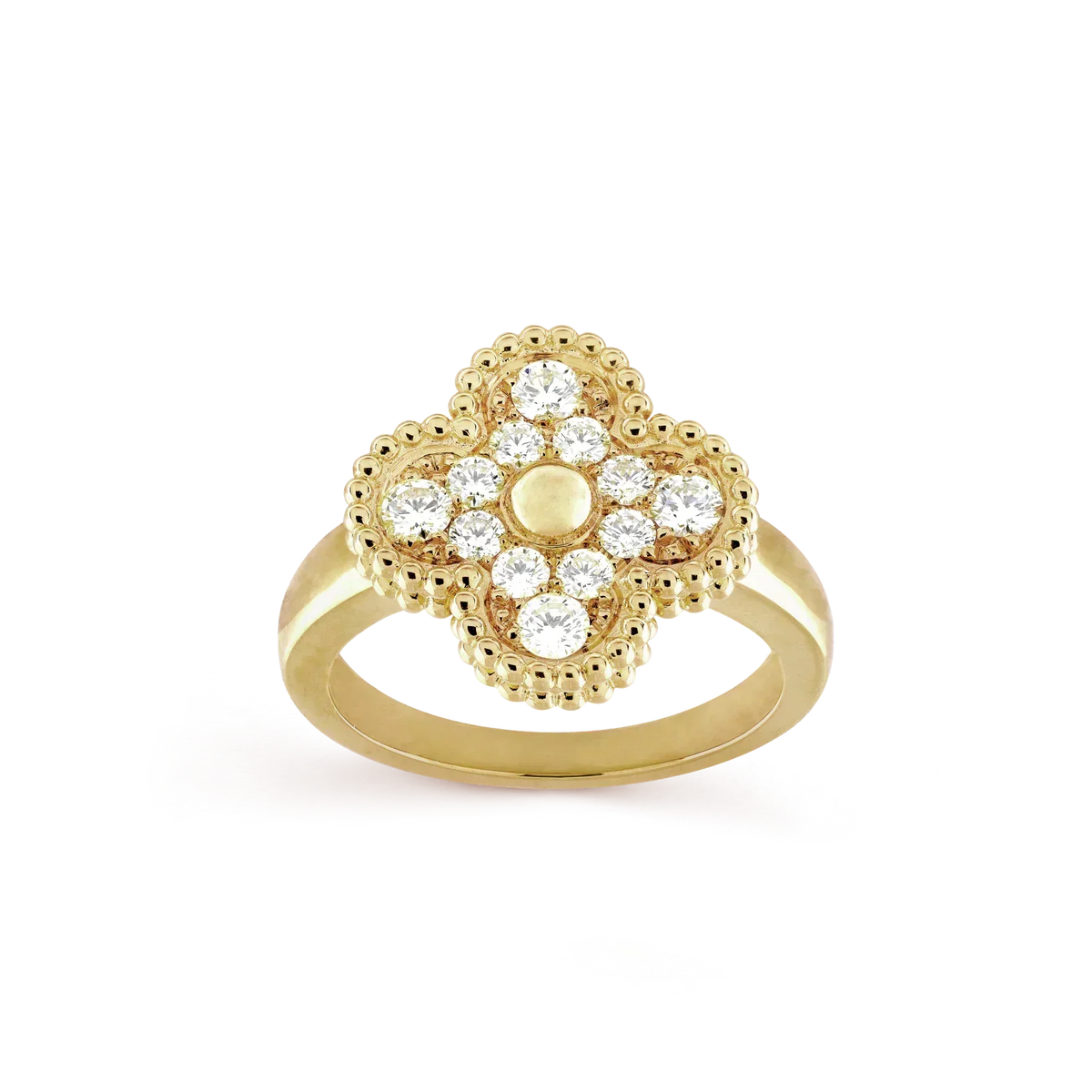 [Leaves]CLOVER DIAMOND RING