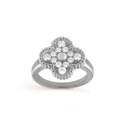 [Leaves]CLOVER DIAMOND RING