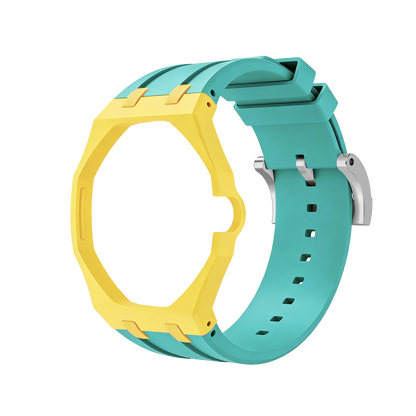 [Leaves]Royal Oak Pop Exclusive Bioceramic Case & Silicone Strap Mix Color