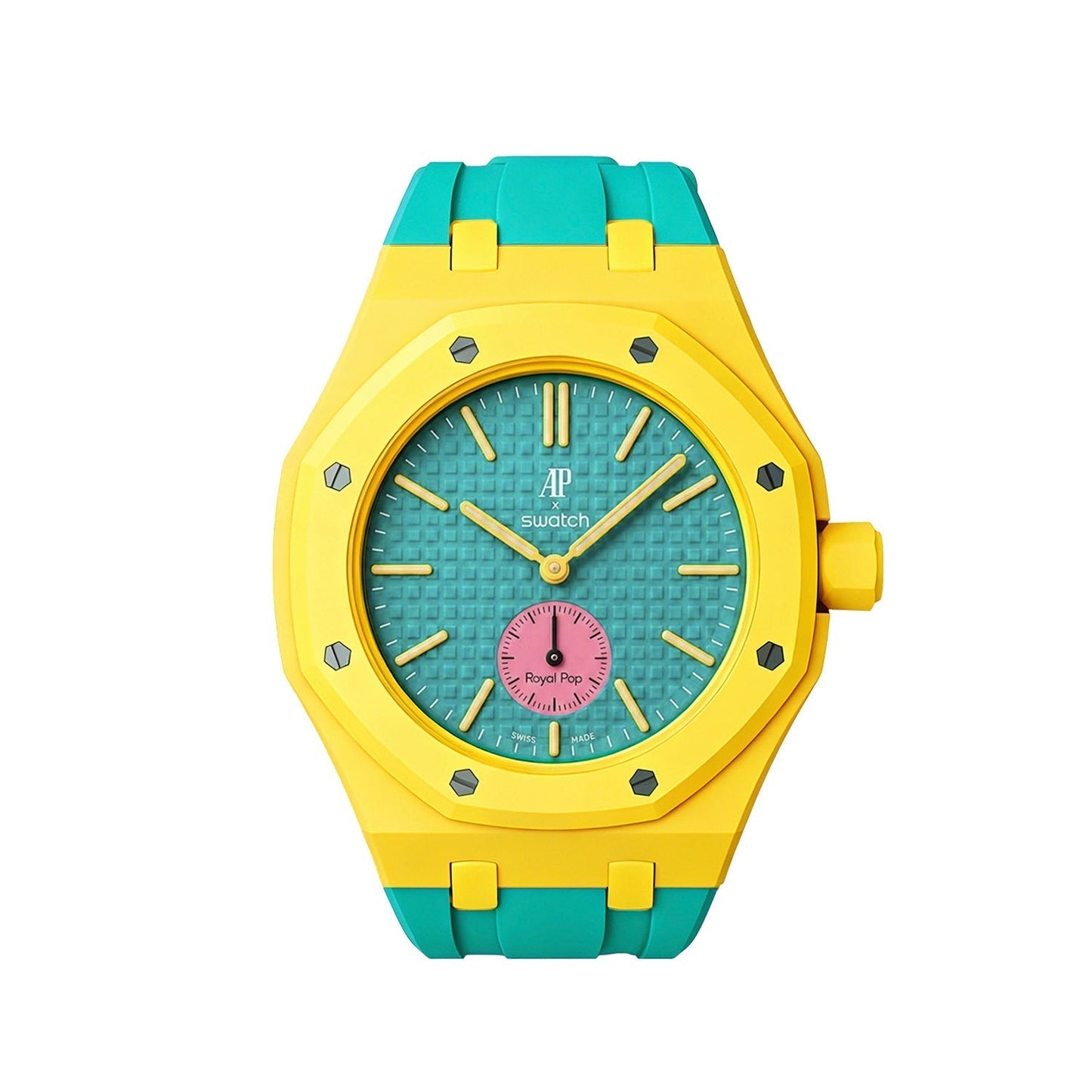 [Leaves]Royal Oak Pop Exclusive Bioceramic Case & Silicone Strap Mix Color