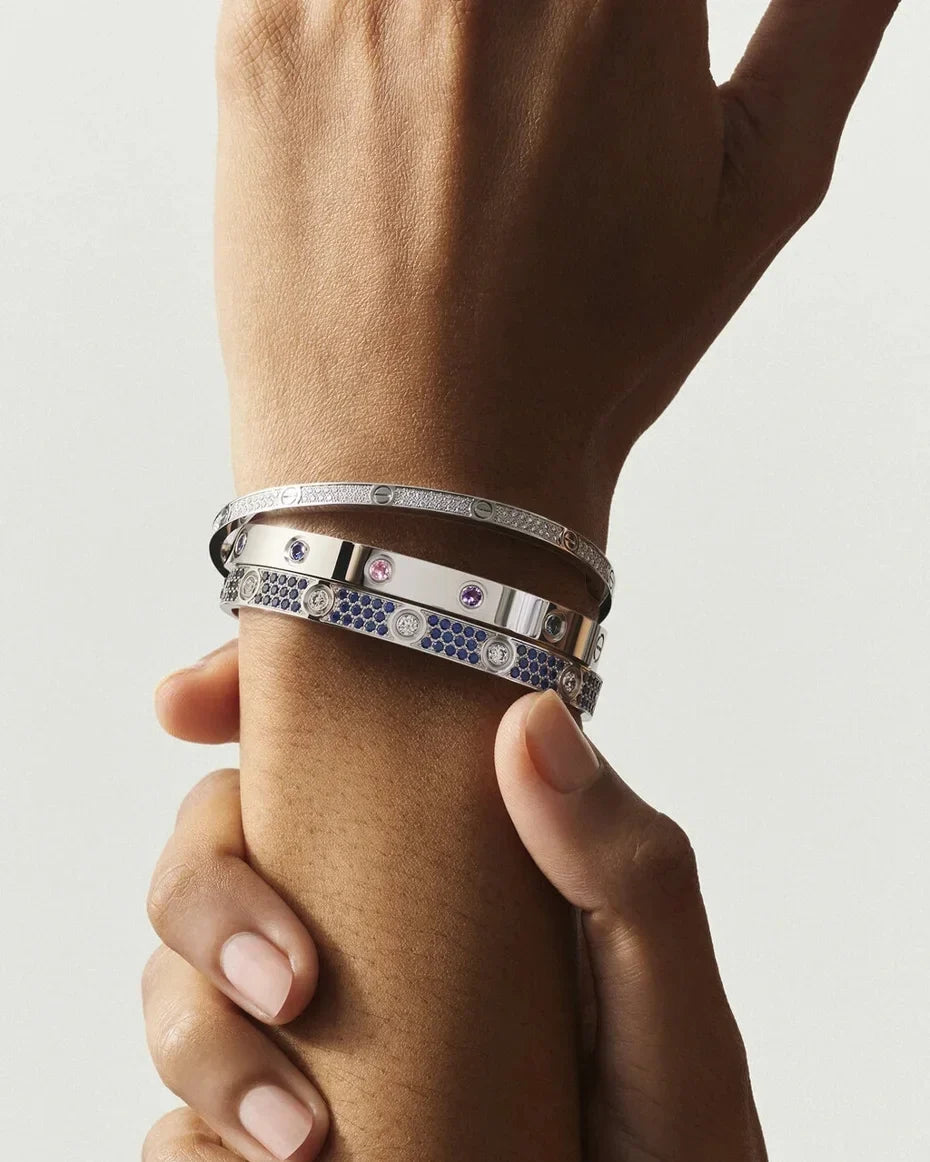 [Leaves]CLASSIC 6.1MM LOVE BRACELET 10-DIAMOND FULL PAVÉ