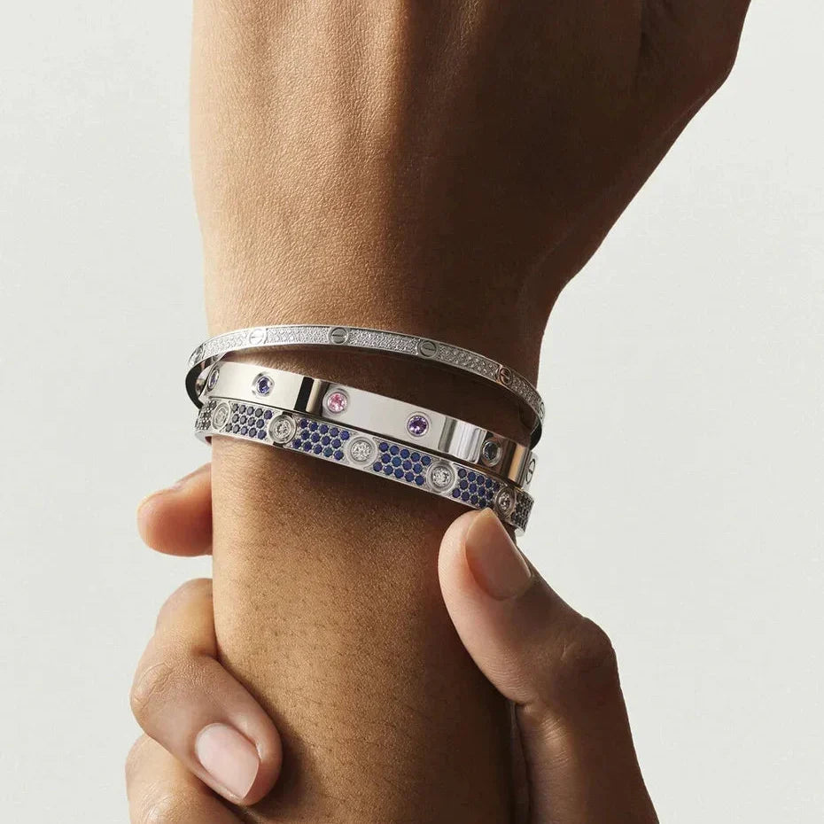 [Leaves]CLASSIC 6.1MM LOVE BRACELET 10-DIAMOND MULTICOLOR