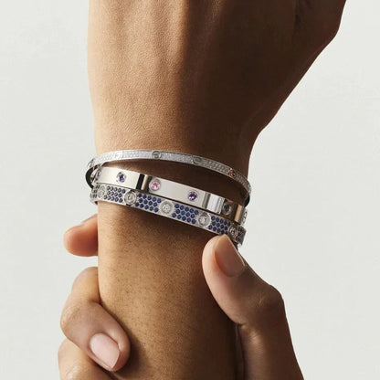 [Leaves]CLASSIC 6.1MM LOVE BRACELET 10-DIAMOND MULTICOLOR