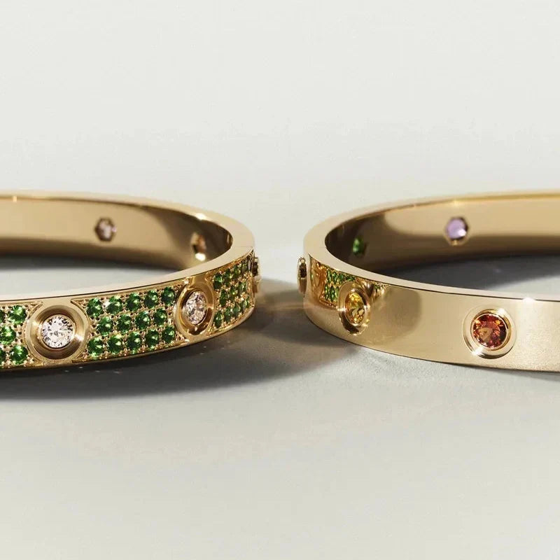 [Leaves]CLASSIC 6.1MM LOVE BRACELET 10-DIAMOND MULTICOLOR