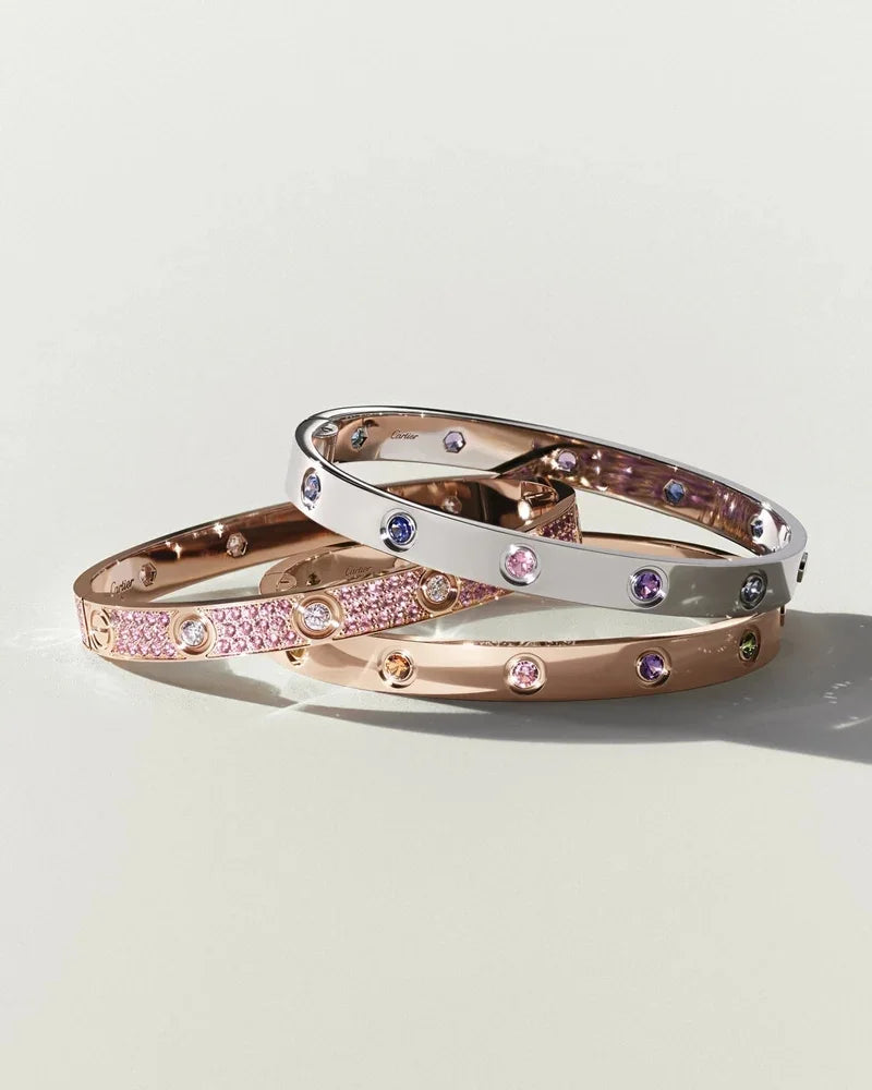 [Leaves]CLASSIC 6.1MM LOVE BRACELET 10-DIAMOND FULL PAVÉ