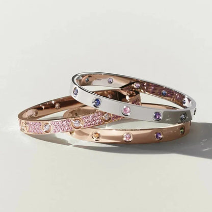 [Leaves]CLASSIC 6.1MM LOVE BRACELET 10-DIAMOND MULTICOLOR