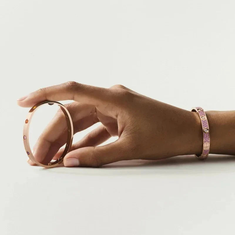 [Leaves]CLASSIC 6.1MM LOVE BRACELET 10-DIAMOND MULTICOLOR