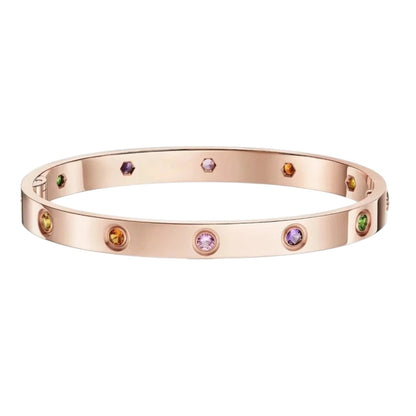 [Leaves]CLASSIC 6.1MM LOVE BRACELET 10-DIAMOND MULTICOLOR