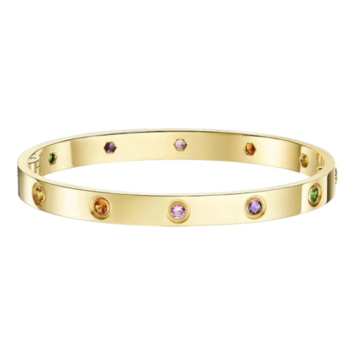 [Leaves]CLASSIC 6.1MM LOVE BRACELET 10-DIAMOND MULTICOLOR
