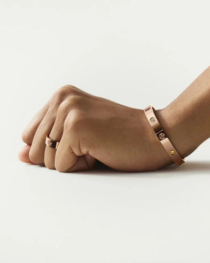 [Leaves]CLASSIC 6.1MM LOVE BRACELET 10-DIAMOND FULL PAVÉ