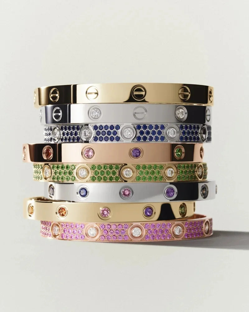 [Leaves]CLASSIC 6.1MM LOVE BRACELET 10-DIAMOND FULL PAVÉ