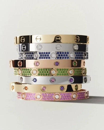 [Leaves]CLASSIC 6.1MM LOVE BRACELET 10-DIAMOND FULL PAVÉ
