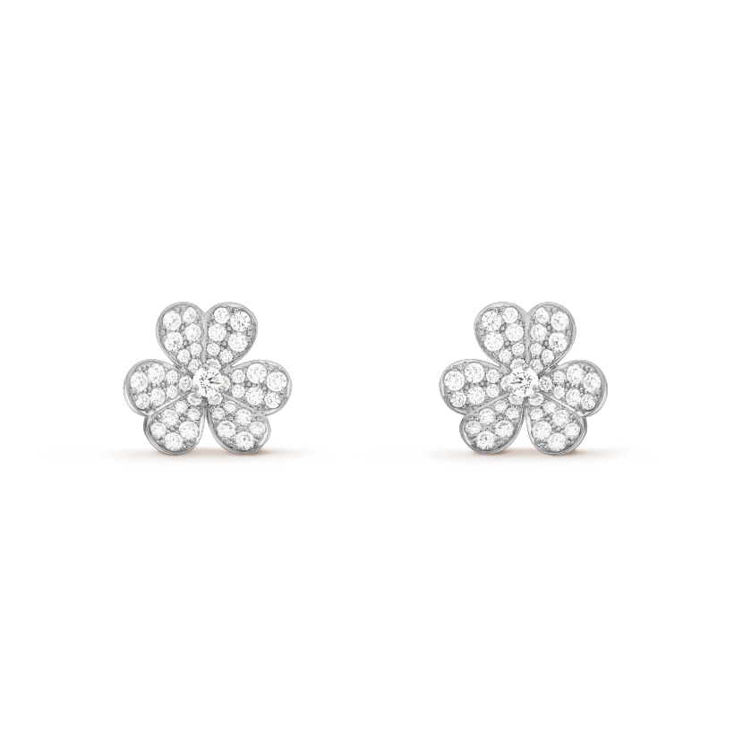 [Leaves]CLOVER COMOS DIAMOND EARRINGS SILVER