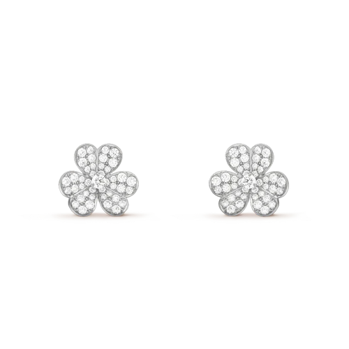 [Leaves]CLOVER COMOS DIAMOND EARRINGS SILVER