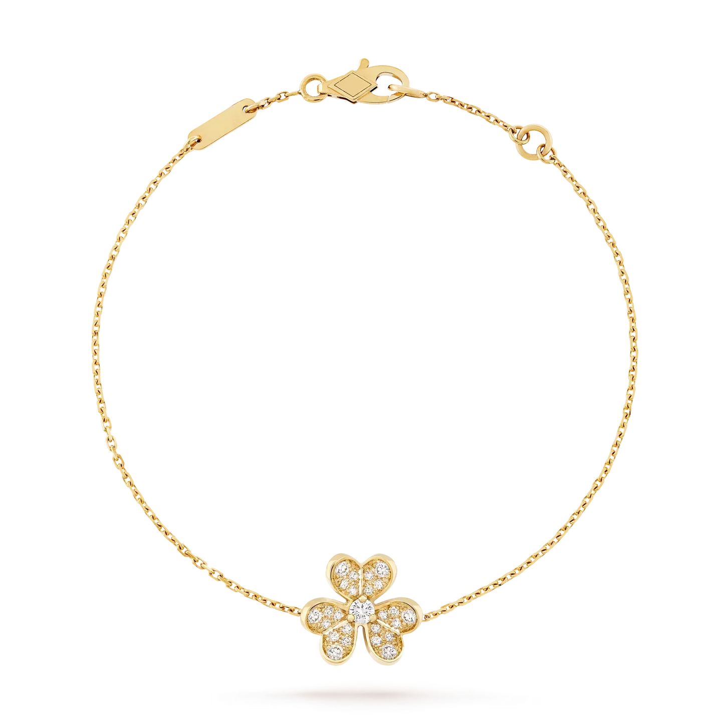 [Leaves]LUMINOUS BLOSSOM SINGLE-MOTIF CHARM BRACELET