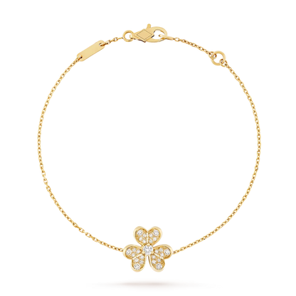 [Leaves]LUMINOUS BLOSSOM SINGLE-MOTIF CHARM BRACELET