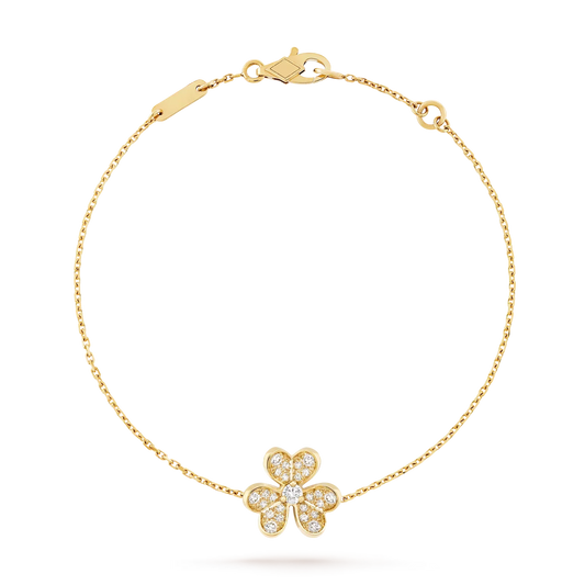 [Leaves]LUMINOUS BLOSSOM SINGLE-MOTIF CHARM BRACELET