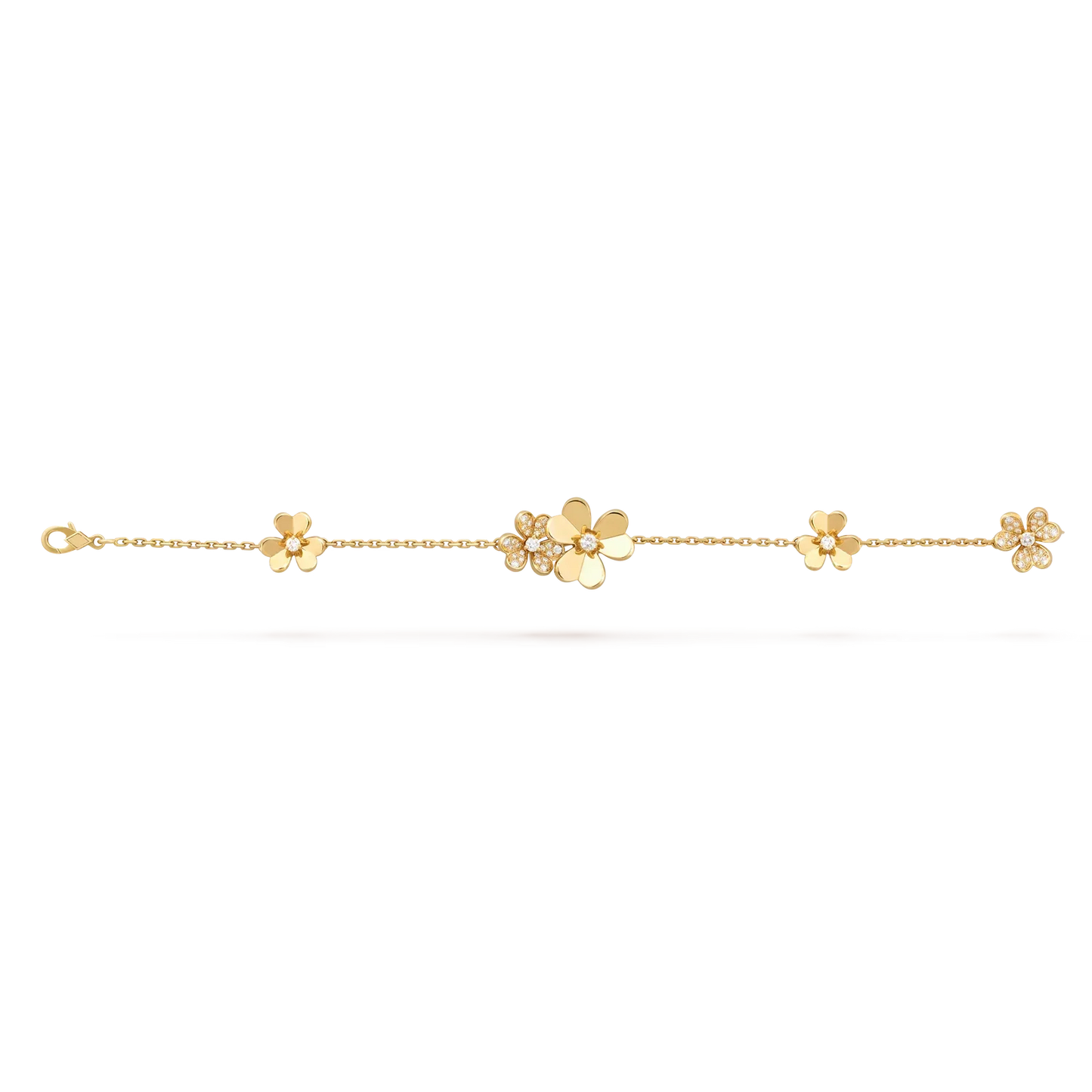 [Leaves]LUMINOUS BLOSSOM 5-MOTIF CHARM BRACELET