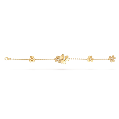 [Leaves]LUMINOUS BLOSSOM 5-MOTIF CHARM BRACELET