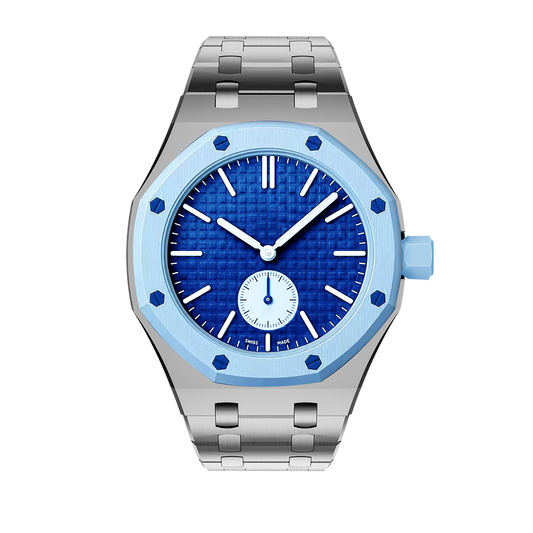 [Leaves]OAK POP EXCLUSIVE SILVER STEEL STRAP