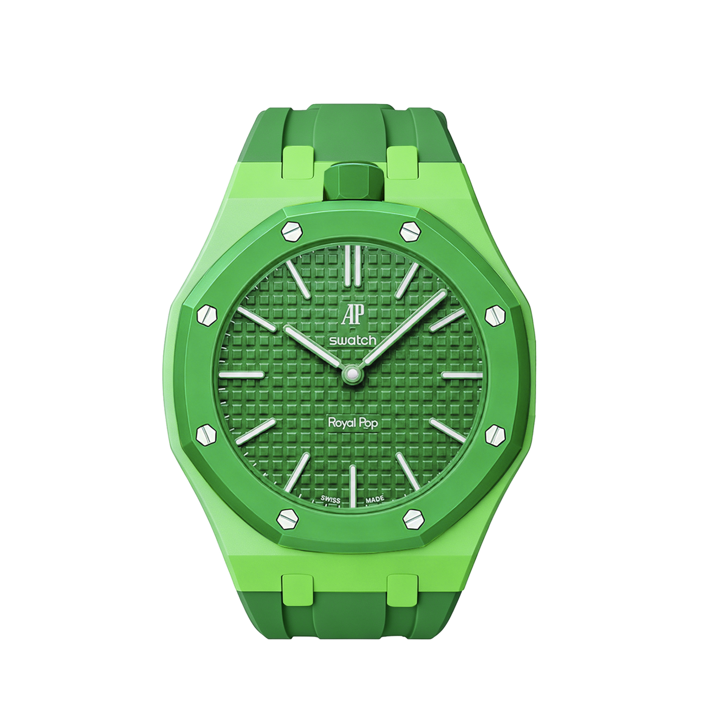[Leaves]Royal Oak Pop Exclusive Bioceramic Case & Silicone Strap Mix Color