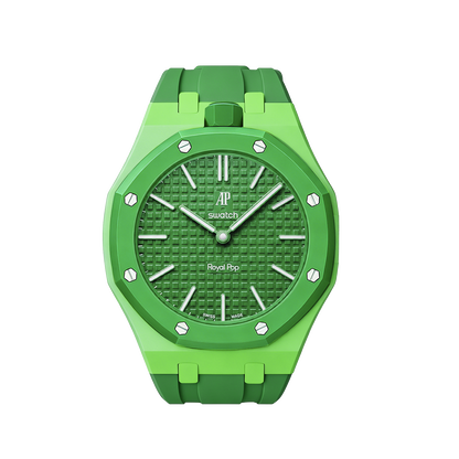 [Leaves]Royal Oak Pop Exclusive Bioceramic Case & Silicone Strap Mix Color