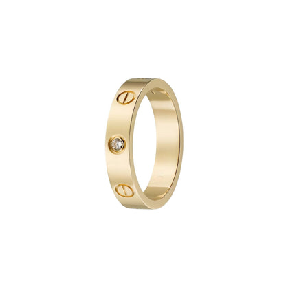[Leaves]LOVE 4MM 1 DIAMOND RING
