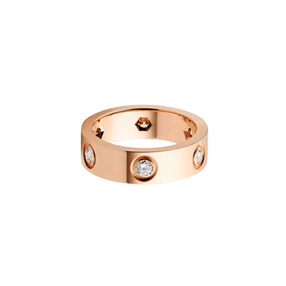 [Leaves]LOVE 5.5MM 6 DIAMONDS RING