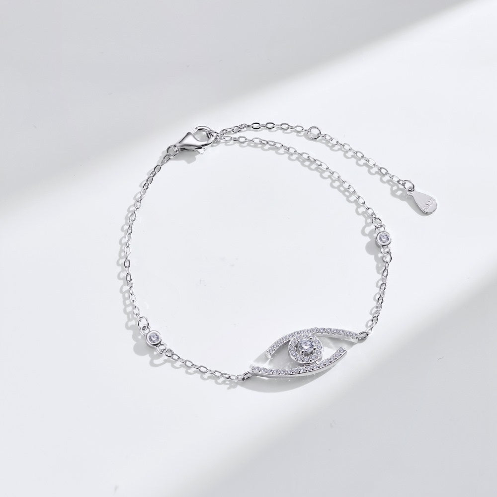 [Leaves]LUCKY EYE PAVÉ-SET DIAMOND BRACELET