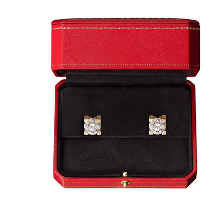 [Leaves]C DE DIAMOND STUD EARRINGS