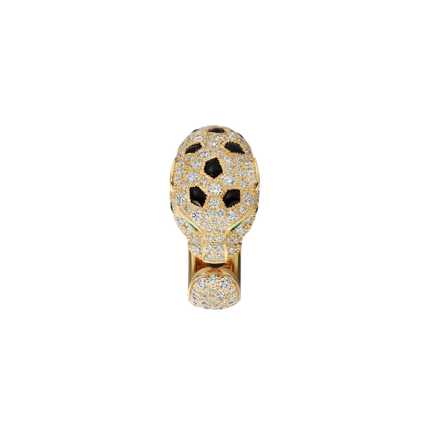 [Leaves]PANTHÈRE DE DIAMOND HALF-PAVÉ MEDIUM RING