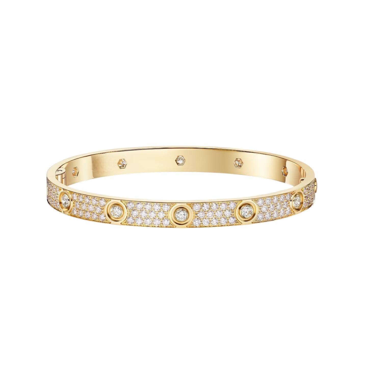 [Leaves]CLASSIC 6.1MM LOVE BANGLE - 10-DIAMOND FULL PAVÉ