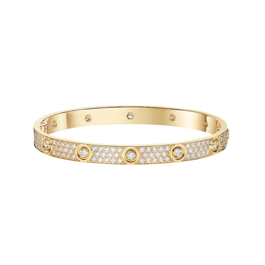 [Leaves]CLASSIC 6.1MM LOVE BANGLE - 10-DIAMOND FULL PAVÉ