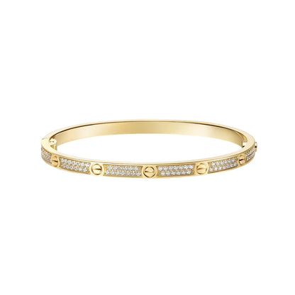 [Leaves]CLASSIC 3.65MM LOVE FULL PAVE BANGLE