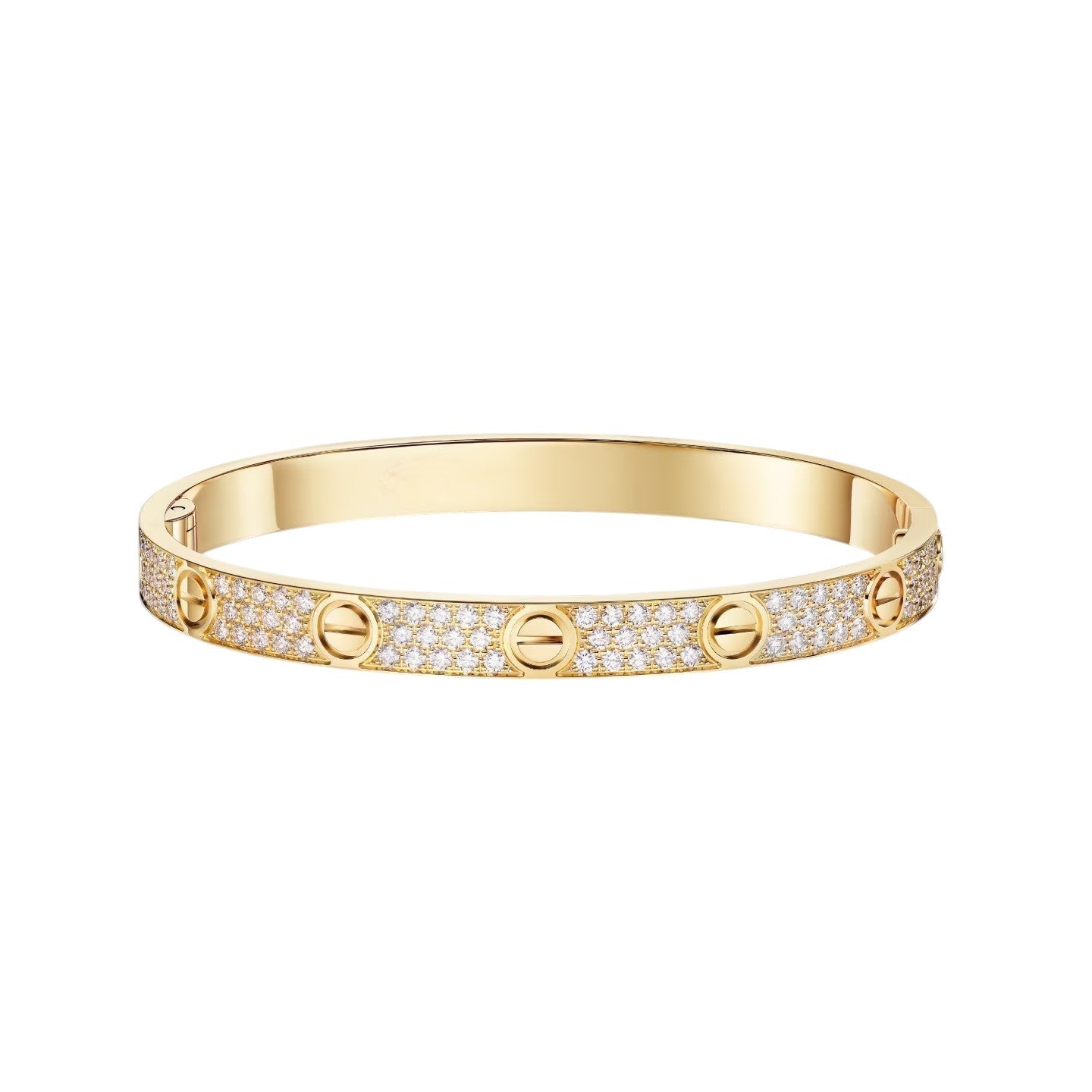[Leaves]CLASSIC 6.1MM LOVE BANGLE - FULL PAVÉ