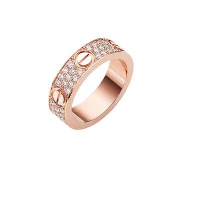[Leaves]LOVE 5.5MM FULL-PAVÉ DIAMOND RING
