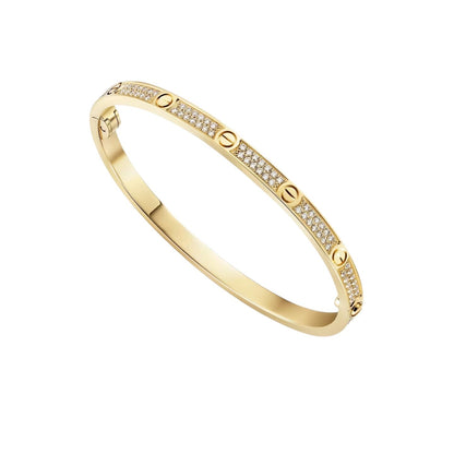 [Leaves]CLASSIC 3.65MM LOVE FULL PAVE BANGLE