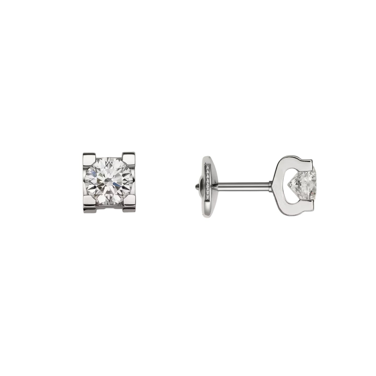 [Leaves]C DE DIAMOND STUD EARRINGS