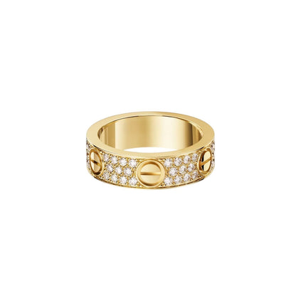 [Leaves]LOVE 5.5MM FULL-PAVÉ DIAMOND RING