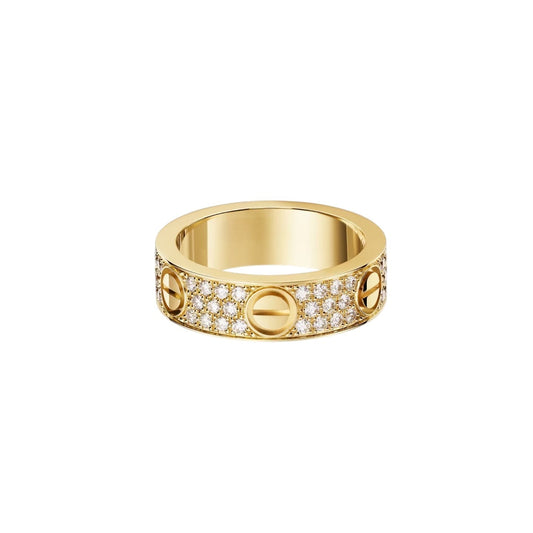[Leaves]LOVE 5.5MM FULL-PAVÉ DIAMOND RING